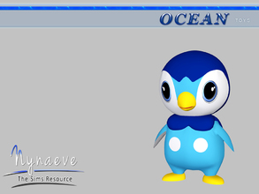 Sims 3 — Piplup by NynaeveDesign — Ocean Toys - Piplup Located in: Kids - Toys Price: 53 Tiles: 0.5x0.5 Re-colorable: yes