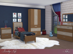 Sims 4 — Brooklyn Kids   by Lulu265 — A bedroom for kids of either gender , a nautical version for the boys and pink for