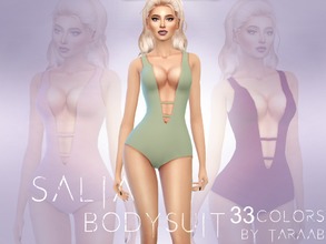 Sims 4 — Salia Bodysuit by taraab — A new bodysuit design that comes in 33 colors! This item can be found in the 'Tops'