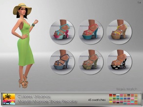 Sims 4 — Colores Urbanos Marylin Monroe Shoes Recolor - Mesh needed by Elfdor — It s a recolor of Colores Urbanos shoes