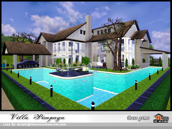 Sims 3 — Villa Pimpaga by autaki — Villa Pimpaga . Modern house for your simmies. Large house,furnished No Stuff Pack