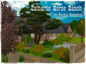 Sims 3 — Cathartis Horse Ranch by Prickly_Hedgehog — Howdy, and welcome to your new family ranch! This cozy home comes