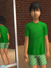 Sims 2 — Striped Boxers - Green by Lain88 — 