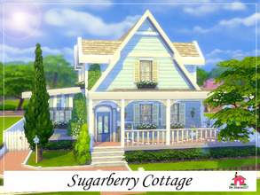 Sims 4 — Sugarberry Cottage  by sharon337 — Sugarberry Cottage is a family home built on a 40 x 20 lot. Value $157,312 It