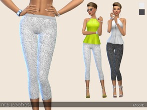 Sims 4 — NiceLeggings by Paogae — Nice leggings, lace pattern, two colors, perfect for a lots of different outfits.