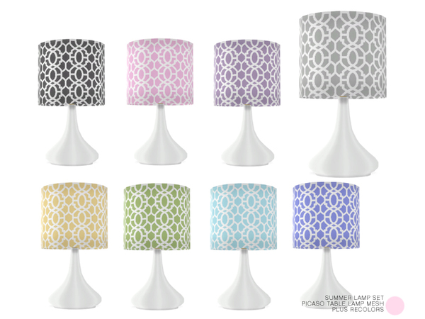 Sims 4 — Picaso Table Lamp Mesh by DOT — Picaso Table Lamp Mesh by DOT of The Sims Resource