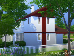 Sims 4 — MB-Snug_Berth by matomibotaki — MB-Snug_Berth Family home with edges and corners, with unique architecture, but