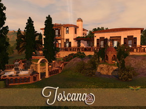 Sims 3 — Toscana2 by fredbrenny — Less is More, they say. But not today! I made a second Tuscan villa and went a bit