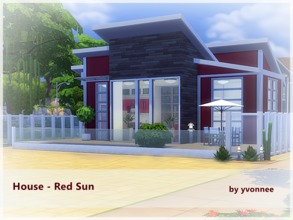 Sims 4 — Red Sun by yvonnee2 — House Red Sun - beautiful for beginning , for singles and couples. Modern full furnished .