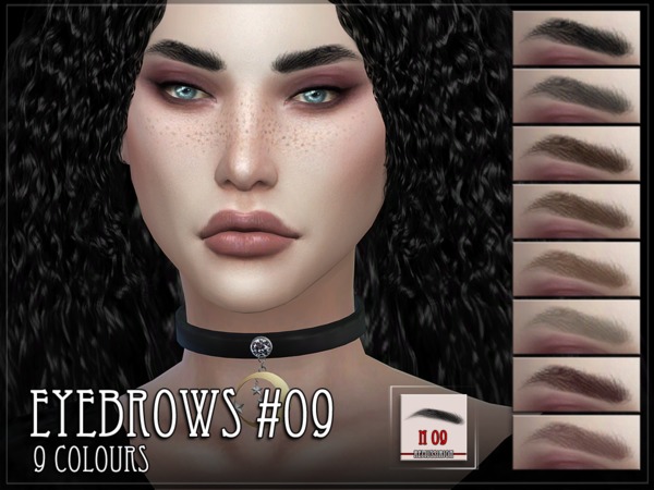 Sims 4 — Eyebrows 09 by RemusSirion — Eyebrows 9 for the Sims 4 HQ mod compatible, but the preview pictures were done