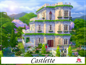 Sims 4 — Castlette - Nocc by sharon337 — Castlette is a small family castle built on a 40 x 30 lot. Value $289,142 It has