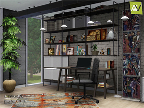 Sims 3 — Sorano Office by ArtVitalex — - Sorano Office - ArtVitalex@TSR, Aug 2017 - All objects are recolorable - Sorano