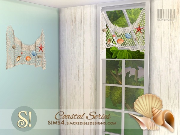 Sims 4 — Coastal dining - fishnet 1x1 by SIMcredible! — by SIMcredibledesigns.com available at TSR 2 colors variations