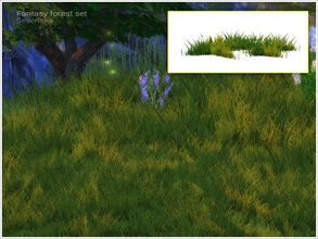 Sims 4 — [Fantasy forest] grass v01 by Severinka_ — Grass v01 From the set 'Fantasy forest' The original grass is small
