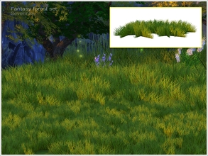 Sims 4 — [Fantasy forest] grass v03 by Severinka_ — Grass v03 From the set 'Fantasy forest' The original grass is small