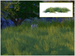 Sims 4 — [Fantasy forest] grass v04 by Severinka_ — Grass v04 From the set 'Fantasy forest' The original grass is small