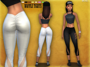 Sims 4 — Bruxel - Waffle Tights by Bruxel — Tight spandex with waffle like material for the gym goers and runners, or for