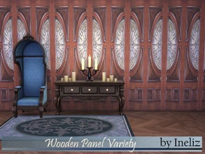 Sims 4 — Wooden Panel Variety by Ineliz — A set of wooden panels. 