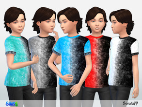 Sims 4 — S77 boy 22 by Sonata77 — T-shirt for boys. New item. 5 colors.