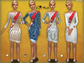 Sims 4 — Bruxel - Regal Outfit by Bruxel — Modern day Royalty dress for formal events and duties worn by her majesty the