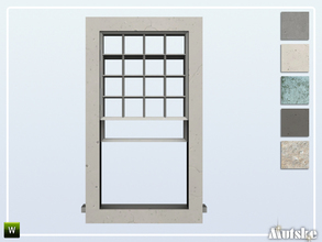 Sims 4 — Shingle Window Counter Open Single 2x1 by Mutske — Part of the construtionset Shingle. Made by Mutske@TSR. 