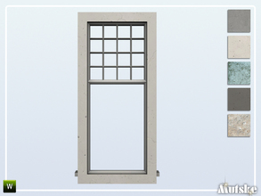 Sims 4 — Shingle Window Middle Single 2x1 by Mutske — Part of the construtionset Shingle. Made by Mutske@TSR. 