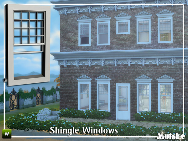 Sims 4 — Shingle Windows by Mutske — The Shingle style is distinctly American and traces its beginnings to the late 19th
