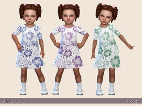 Sims 4 — SweetGirls by Paogae — Nice and romantic dress for our little girls, lace and flowers in three colors.