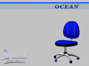 Sims 3 — Ocean Kids Desk Chair by NynaeveDesign — Ocean Kids Study - Desk Chair Located in: Kids - Furniture Comfort -