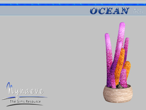 Sims 3 — Ocean Kids Coral by NynaeveDesign — Ocean Kids Study - Coral Located in: Kids - Decor Decor - Plants Price: 153