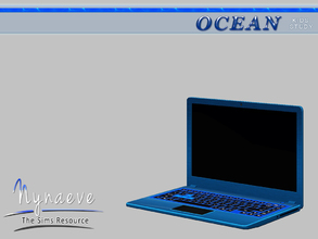 Sims 3 — Ocean Kids Laptop by NynaeveDesign — Ocean Kids Study - Laptop Located in: Electronics - Computers Price: 1530