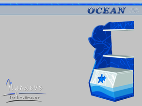 Sims 3 — Ocean Kids Bookcase Left by NynaeveDesign — Ocean Kids Study - Bookcase Left Located in: Kids - Furniture