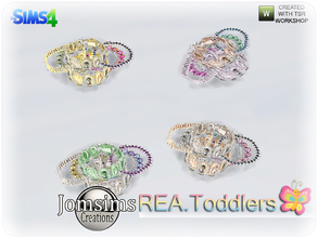 Sims 4 — rea toddlers deco jewelry 1 by jomsims — rea toddlers deco jewelry 1. barcelets misc