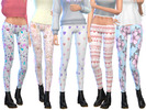 Sims 4 — Tumblr Themed Leggings Pack Eight by Wicked_Kittie — 10 more tumblr themed leggings! Mesh is included!