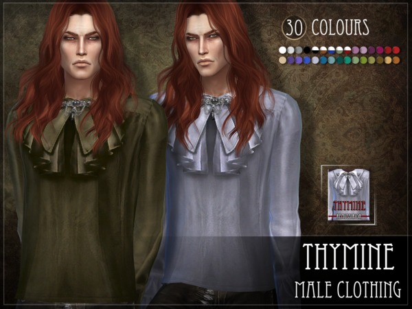 Sims 4 — Thymine - male clothing - HQ and non-HQ by RemusSirion — Thymine top - male clothing for TS4 This set contains