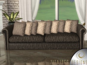 Sims 4 — Modern Living Brown by ZitaRossouw2 — NEED THE MESH Cushions