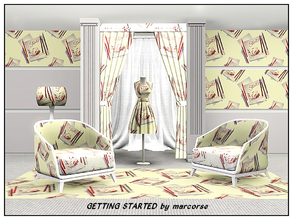 Sims 3 — Getting Started_marcorse by marcorse — Themed pattern: pencils and a scribble pad . . perfect time to start on