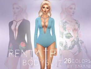 Sims 4 — Rentate Bodysuit by taraab — A new bodysuit design that comes in 26 colors! This item can be found in the 'Tops'