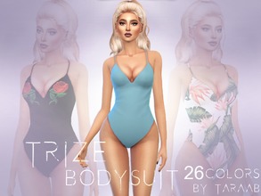 Sims 4 — Trize Bodysuit by taraab — A new bodysuit design that comes in 26 colors! This item can be found in the 'Tops'