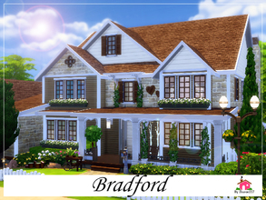 Sims 4 — Bradford by sharon337 — Bradford is a family home built on a 40 x 30 lot. Value $255,014 It has 4 Bedrooms, 3
