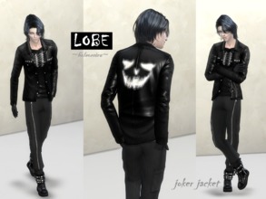 Sims 4 — LOBE - Joker Jacket for Male - Vampire GP needed by Helsoseira — Oh so shiny!! 1 swatch jacket for male. Only