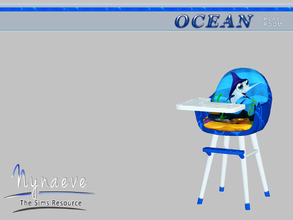 Sims 3 — Ocean Play Room High Chair by NynaeveDesign — Ocean Play Room - High Chair Located in: Kids - Furniture Price: