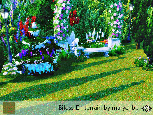 Sims 4 — Biloss II - terrain by marychabb — Terrain Grass - 1 colour