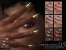 Sims 4 — S-Club ts4 WM Nails  201705  by S-Club — Nails, metal colors, 20 colors, thanks!!