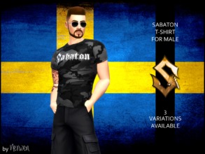 Sims 4 — Sabaton Male T-shirt by Nerwen6662 — We're at war, baby ! So click 'download' now, so your Sim can wear this and