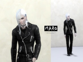Sims 4 — MARO - Male Outfit by Helsoseira — Disliking this cowboy outfit, now making more metal, gothic style for the