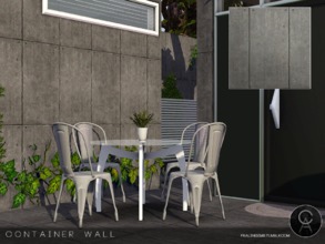 Sims 3 — Container Wall by Pralinesims — By Pralinesims 