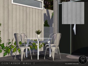 Sims 3 — Container Wall 2 by Pralinesims — By Pralinesims 