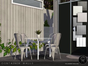 Sims 3 — Container Walls by Pralinesims — By Pralinesims