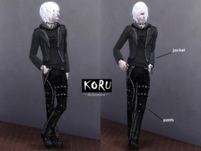 Sims 4 — KORU - Pants for Male - Get Together needed by Helsoseira — These pants sure got a lot pockets! Ready for a long